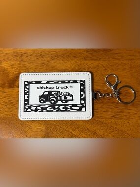 Keychain Card Holder with Chickup Truck Logo - NWT - MADE TO ORDER 🩵🛻🐥🩵